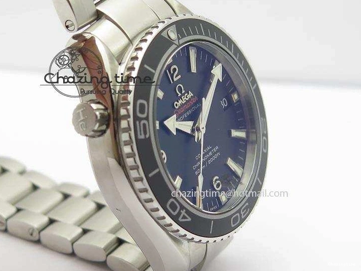 0314 Planet Ocean SS Bp Maker 45mm Black Bezel On SS Bracelet A OnTrend 8218